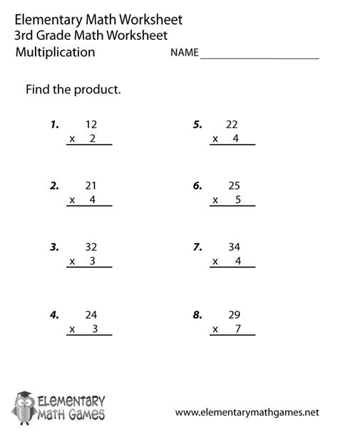 Third Grade Math Worksheets 的图像结果
