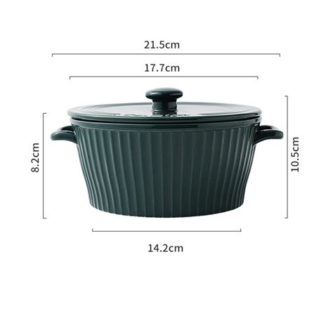 Striped Cooking Pot with Lid Online - Premium Bowl with Lid | Nestasia