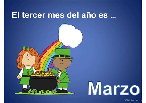 LOS MESES DEL AÑO: English ESL powerpoints