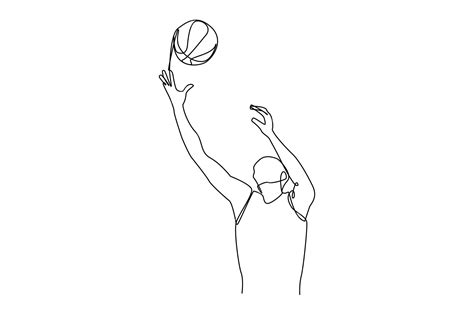 Basketball Simple Line Drawing 的图像结果