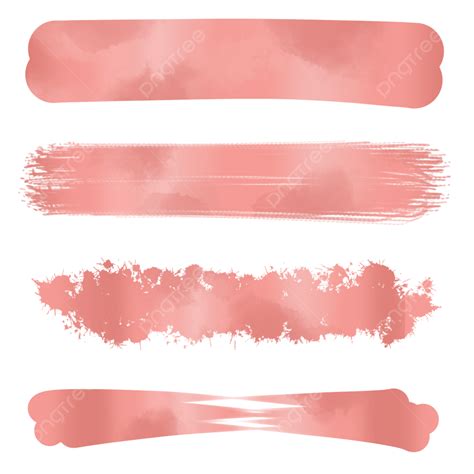 Paint Brush Stroke Clipart Hd PNG, Rose Gold Paint Strokes Png Golden ...