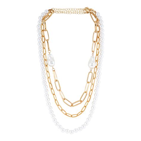 Joker & Witch Triple Tallula Gold Layered Necklace For Women