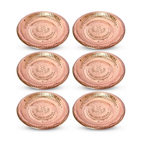 Buy TORPPEZA Copper Om Plate for Pooja, Home Decoration, Temple (mandir ...
