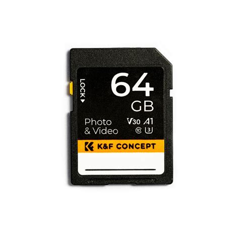 4K Video Memory Card Speed 64Gb U3 V30 90Mb/S, K&F Concept - KENTFAITH