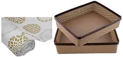 Kuber Industries Plastic 2 Pieces Solitaire Stationary Office Tray ...