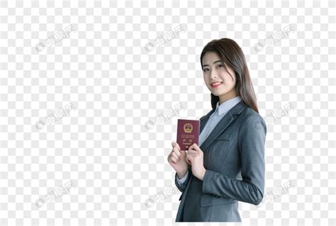 商务女性拿着护照元素素材下载-正版素材401399724-摄图网