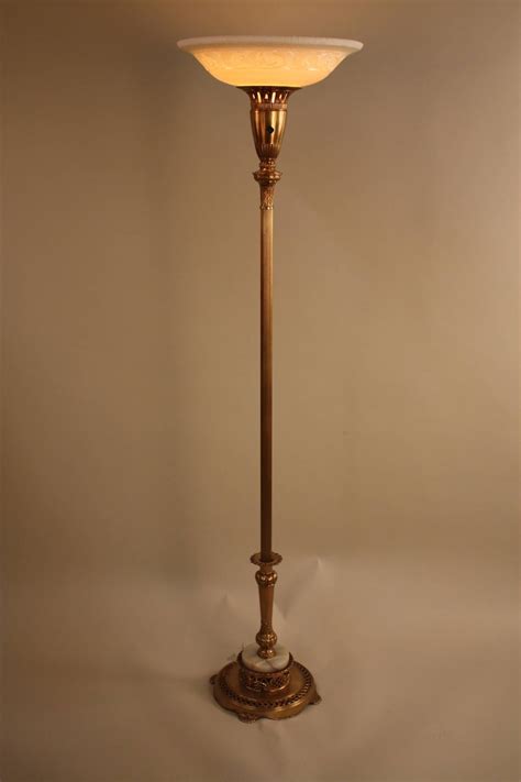 Vintage Torchiere Floor Lamp | Foter
