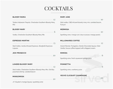 Drift menu in Pensacola Beach, Florida, USA