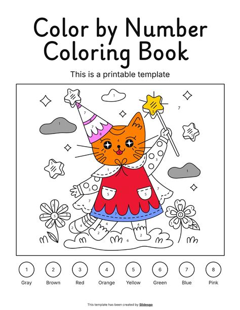 Color by Numbers | Printable coloring worksheet