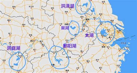 中国五大湖在地图上的形状_百度知道