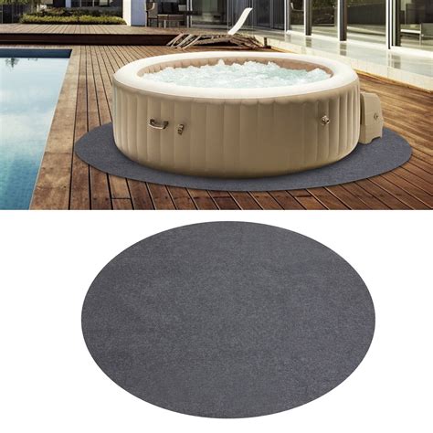 79inch Round Extra Large Hot Tub Pad Inflatable Hot Tub Mat Outdoor ...
