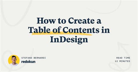 Image result for Layout Table of Contents InDesign