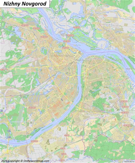 Nizhny Novgorod Map | Russia | Detailed Maps of Nizhny Novgorod
