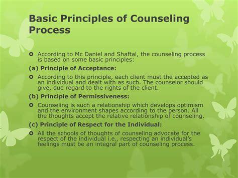 PRINCIPLES OF COUNSELLING | PPTX