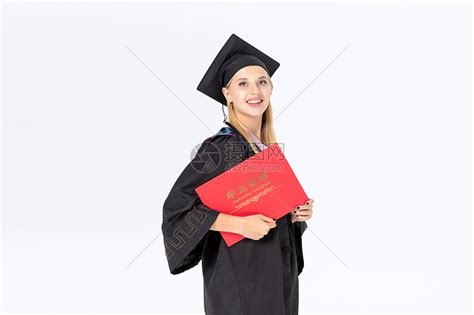 留学生拿毕业证书高清图片下载-正版图片501053968-摄图网