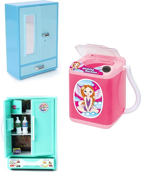 Buy Ratna's 3-in-1 Combo Washing Machine, Storewell & Refrigerator Toys ...