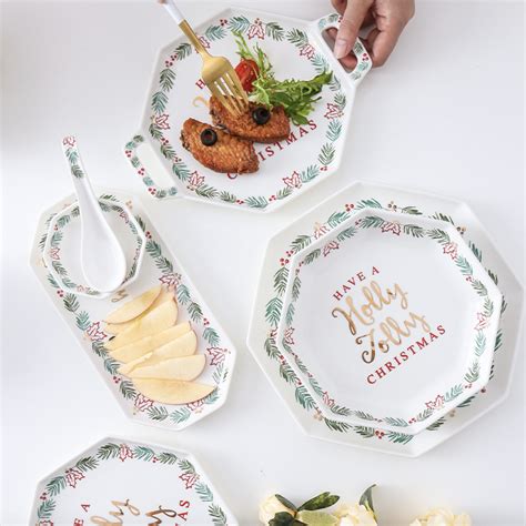 Ceramic Christmas Side Plate Online - Premium Snack Plate | Nestasia