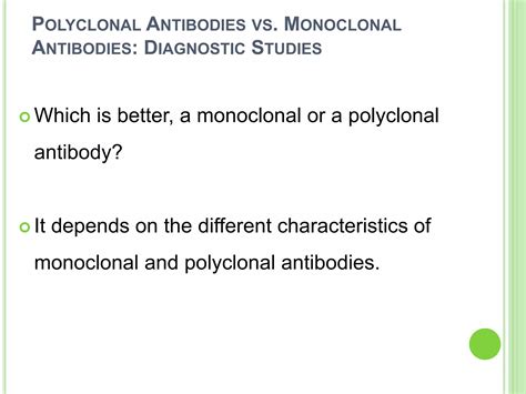 Polyclonal and monoclonal antibody production | PPT