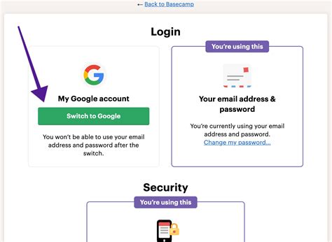 Logging In - Basecamp Help