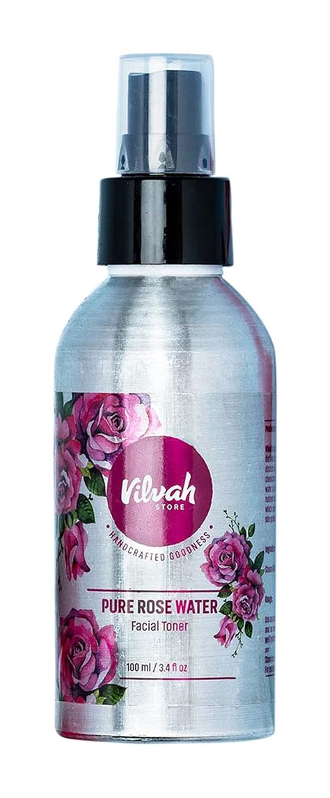 Vilvah Store Rosewater Face Toner for Oily Skin, Soothing and Pore ...