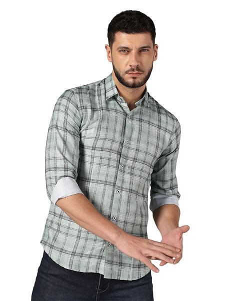 Buy Lymio Casual Shirt for Men Shirt for Men (Checks-01-02) at Amazon.in