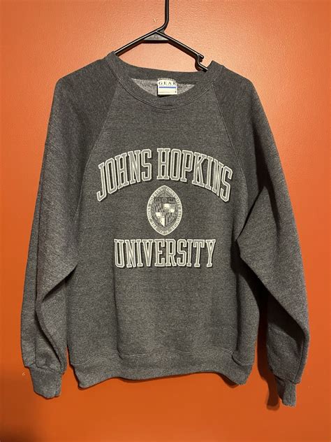 Vintage The John Hopkins University Crest Sweatshirt … - Gem