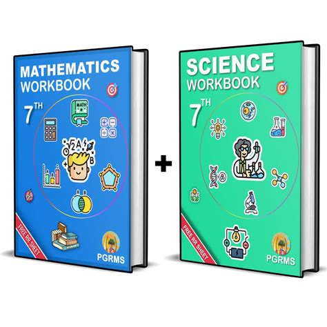 PGRMS Workbook of Class 7 (Set of 2 book) Maths and Science Covering ...