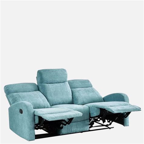 Bantia 3 + 2+ 1 Seater Blue Color Manual Recliner