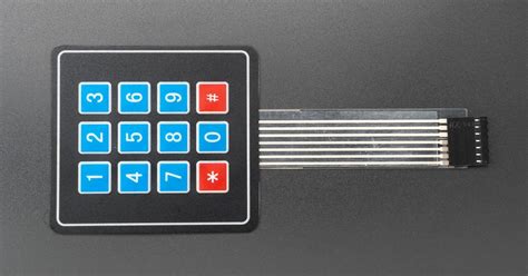 3x4 Membrane Matrix Keypad - 12 Keys | Thingbits Electronics