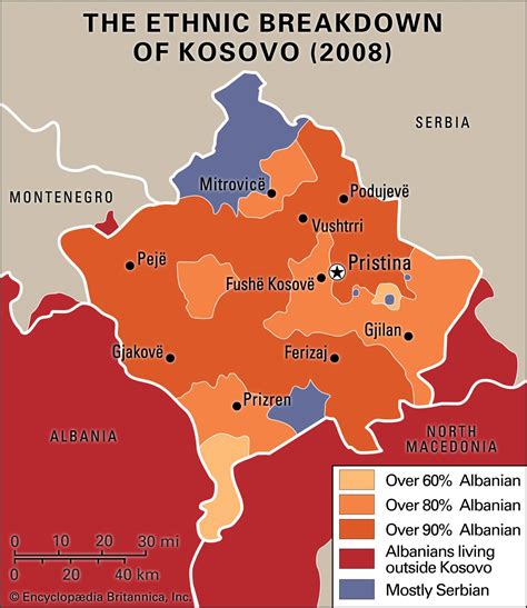 kosovo on maps
