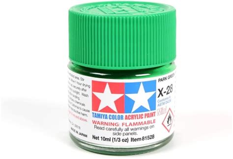 TAMIYA Acrylic Mini X28 Park Green TAM81528 Plastics India | Ubuy