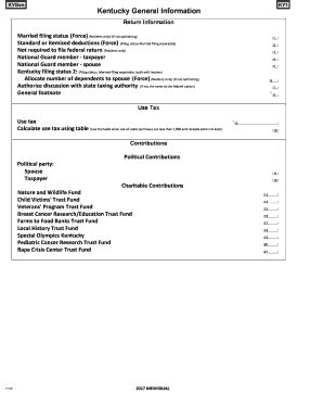 Fillable Online Kentucky General Information Fax Email Print - pdfFiller