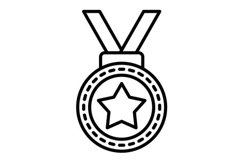 Medal Clipart Outline at Ora Perry blog