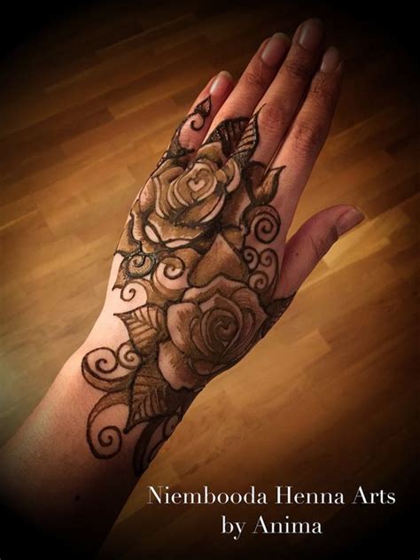 Romantic Rose Mehndi Designs