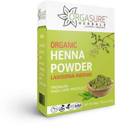 ORGASURE Natural Organic Henna Powder for Hair colour | Pure Rajasthani ...