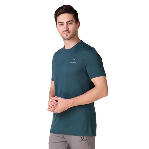 Breathable Jacquard T-Shirt - Sea Blue – WILD SQUAT