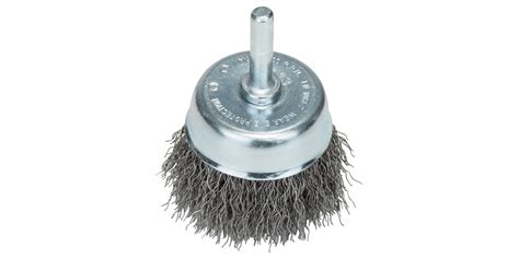 Spazzole a tazza con filo metallico per trapani, filo ondulato, 50 mm ...