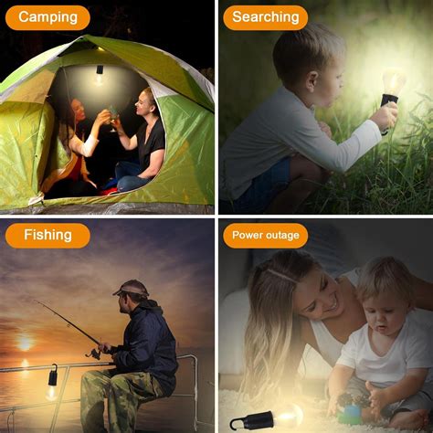 Rechargeable LED Camping Tent Lantern – 3 Mode Portable Emergency Light ...