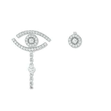 Messika | Lucky Eye diamond pavé earrings | 11349-WG | Mamić 1970