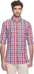 DJ &C by FBB Men Checkered Casual Red Shirt - Buy DJ &C by FBB Men ...