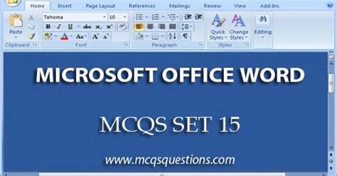 Image result for MS Word Computer Questions