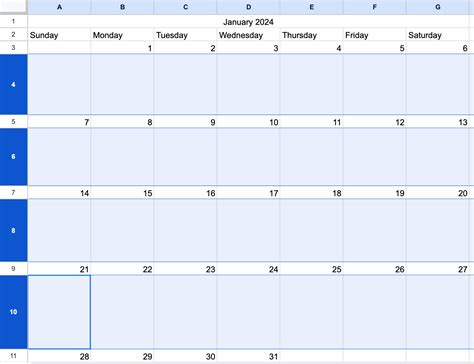 How to make a calendar in Google Sheets [+ template] | Zapier