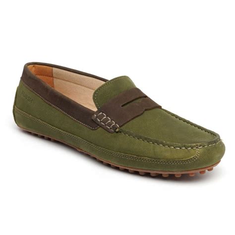 Buy Ruosh Mens Footwear Drivers Slip On Green Online