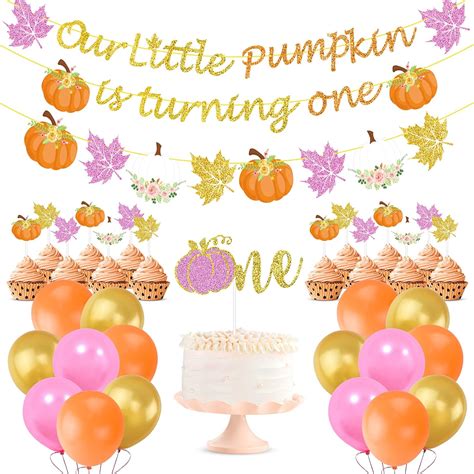 KKUMEED Fall Little Pumpkin 1st Birthday Banner, Garland, India | Ubuy