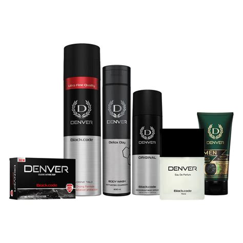 Denver Pack of 6 Black Code Grooming Products (Black code Original Deo ...