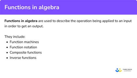 Image result for Examples of Algebra Functions