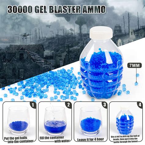 Buy Gel Blaster Gun,M4camouflage Gel Ball Blaster Gel Gun with 30000 ...