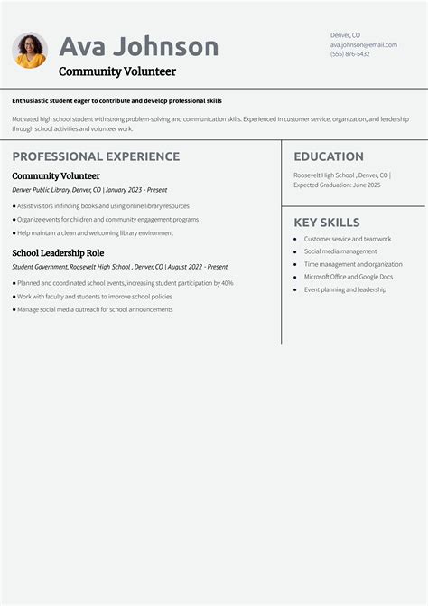 20 Teen Resume Examples and Templates for 2026 - Resume.org