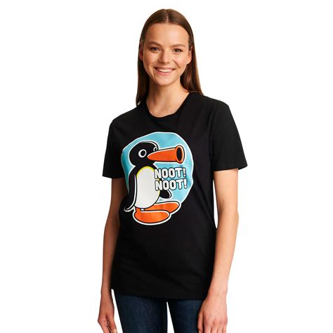 Noot Noot T-shirt voor Pingu fans zwart | Elbenwald
