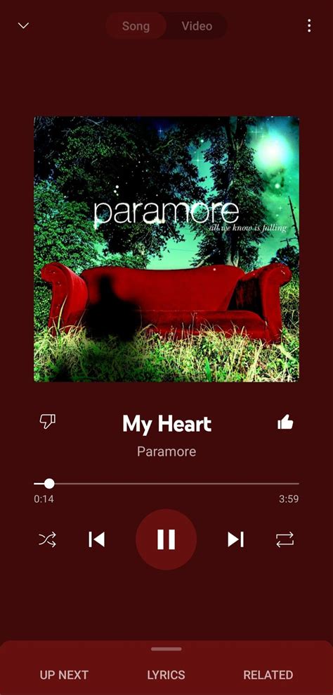 My Heart - YouTube Music | All we know is falling, Paramore, All we know